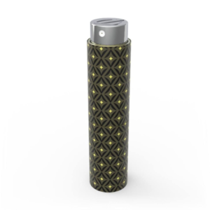 Étui à parfum de poche N° TCOV006, Couleur Vert et jaune