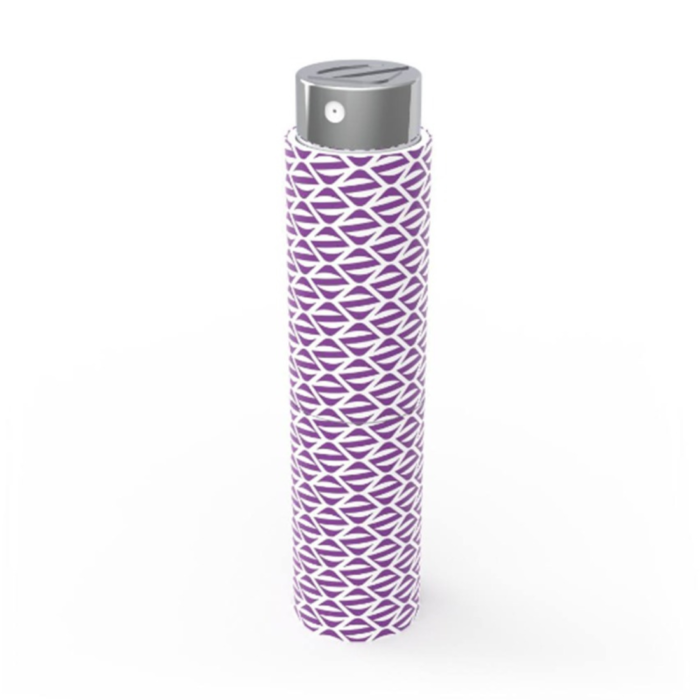 Étui à parfum de poche N° TCOV001, Couleur Violet et blanc